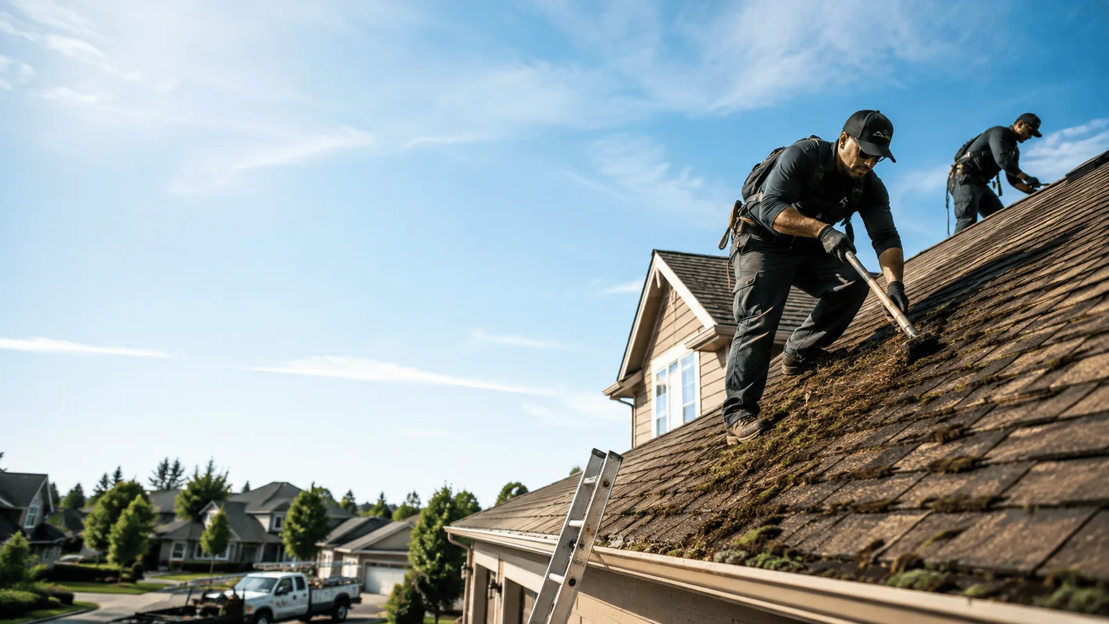 Roof Moss Removal in Brighton, MI near me